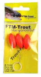 FTM New Generation Trout Pilots Rood Ovaal 12 Mm