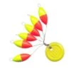 Fishing Tackle Max Trout Pilots Ovaal 8 Mm Rood/Geel -Vissen Verkoop Winkel trout pilot rood geel ovaal