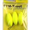 FTM New Generation Trout Pilots Geel Ovaal 15 Mm -Vissen Verkoop Winkel trout pilots 15 mm ovaal 1